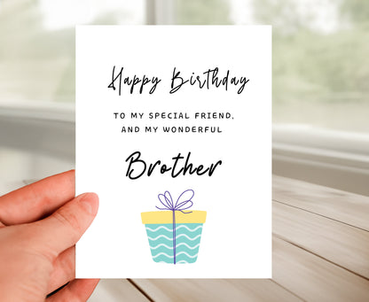 Happy Birthday Card To Brother