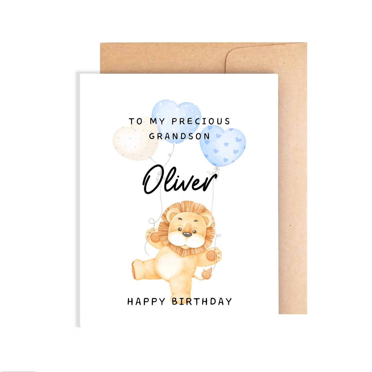 Personalized Grandson Birthday Card