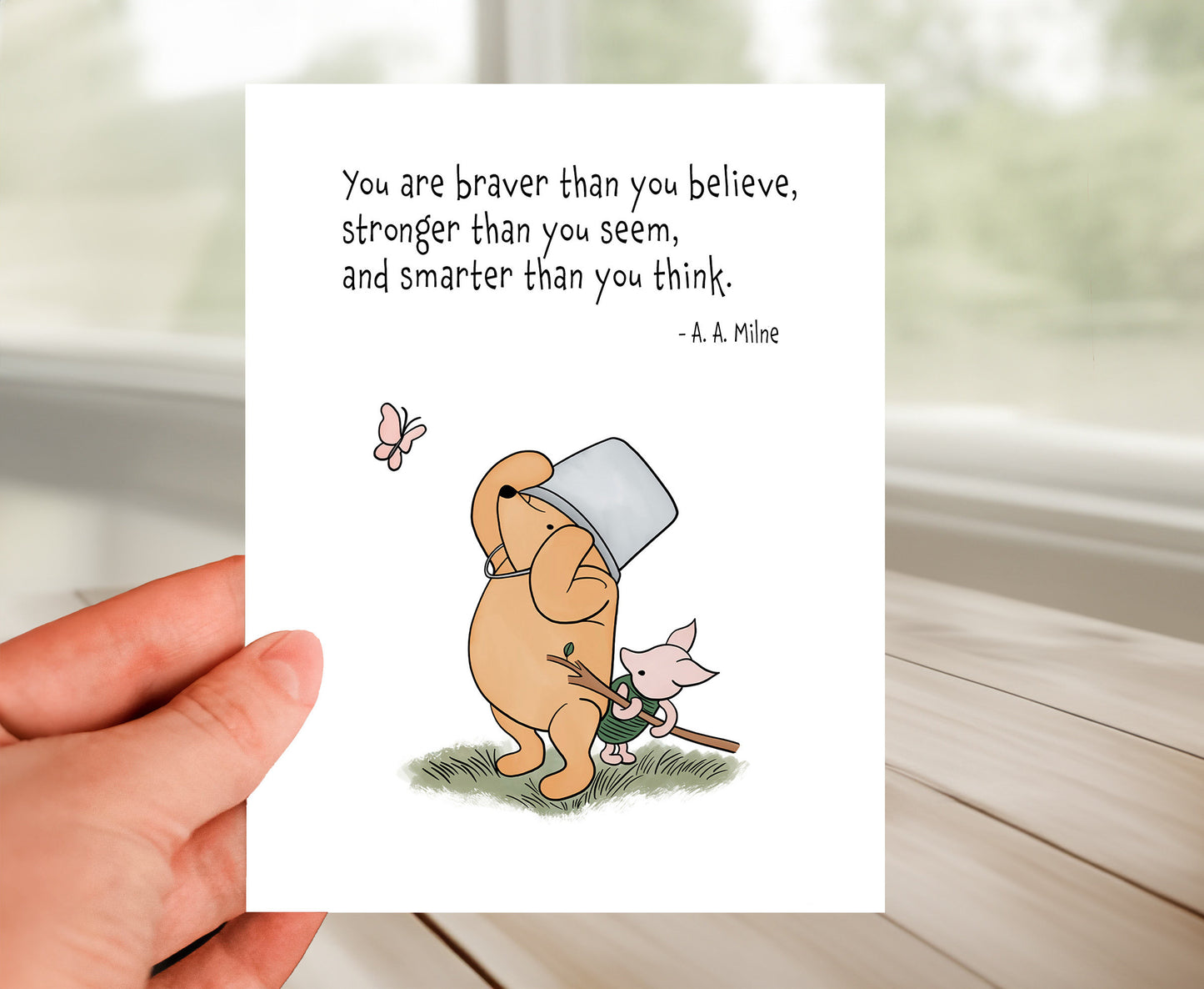 Friendship Card - Classic Winnie The Pooh