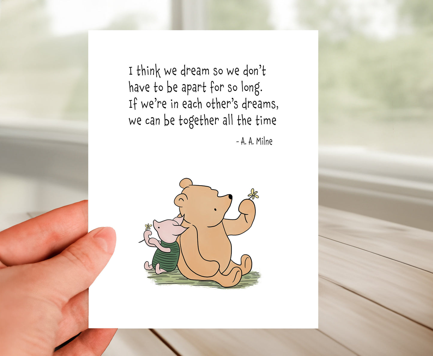 Friendship Card - Classic Winnie The Pooh