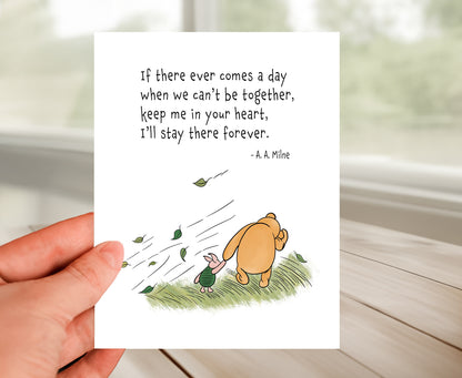 Friendship Card - Classic Winnie The Pooh