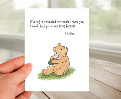 Friendship Card - Classic Winnie The Pooh