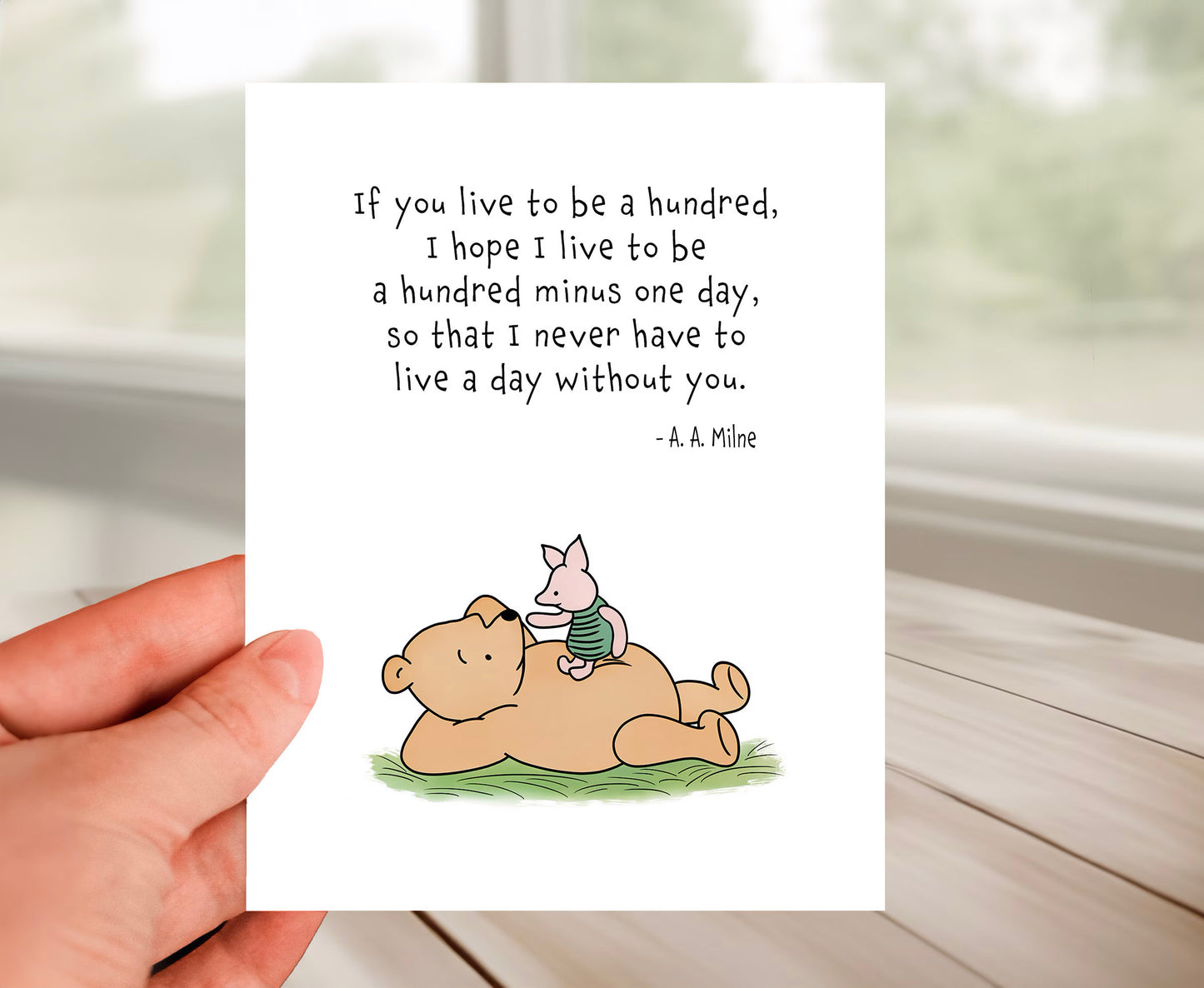 Friendship Card - Classic Winnie The Pooh
