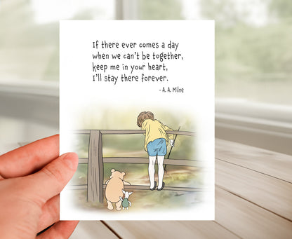 Friendship Card - Classic Winnie The Pooh