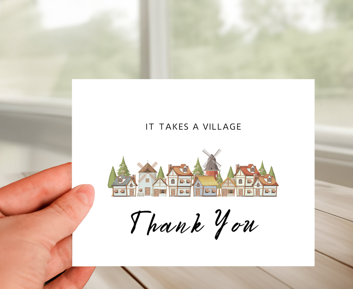 Appreciation Card - It Takes A Village