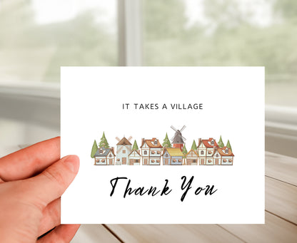Appreciation Card - It Takes A Village
