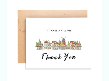Appreciation Card - It Takes A Village