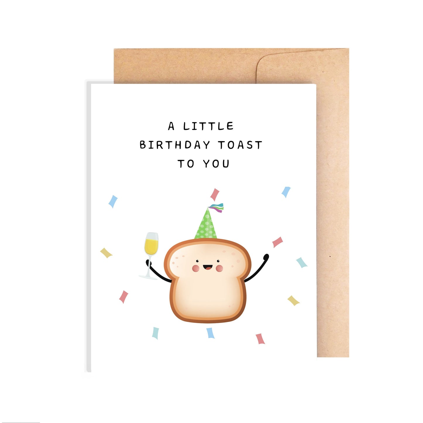 Happy Birthday Card - A Toast To You