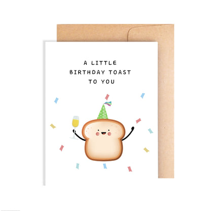 Happy Birthday Card - A Toast To You