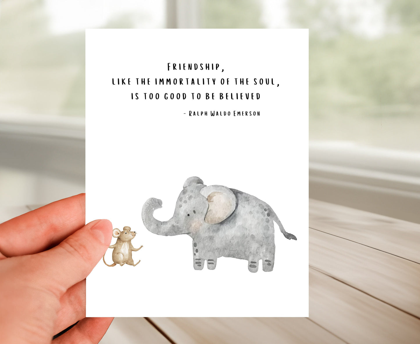 Friendship Card - Friendship Is Too Good to Be Believed