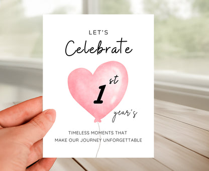Personalized Anniversary Greeting Card