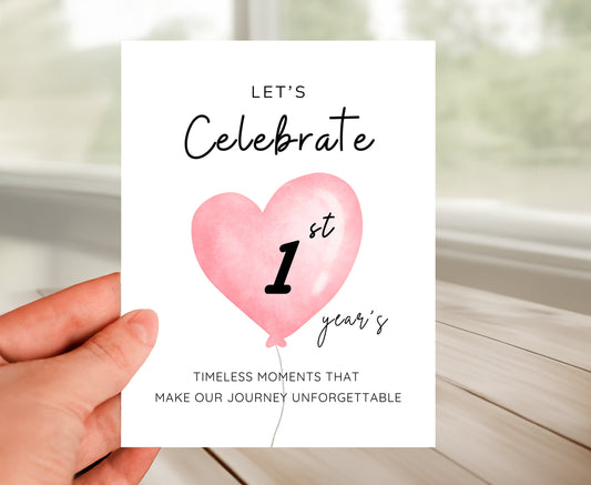 Personalized Anniversary Greeting Card