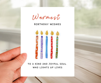 Happy Birthday Card - A Kind And Joyful Soul