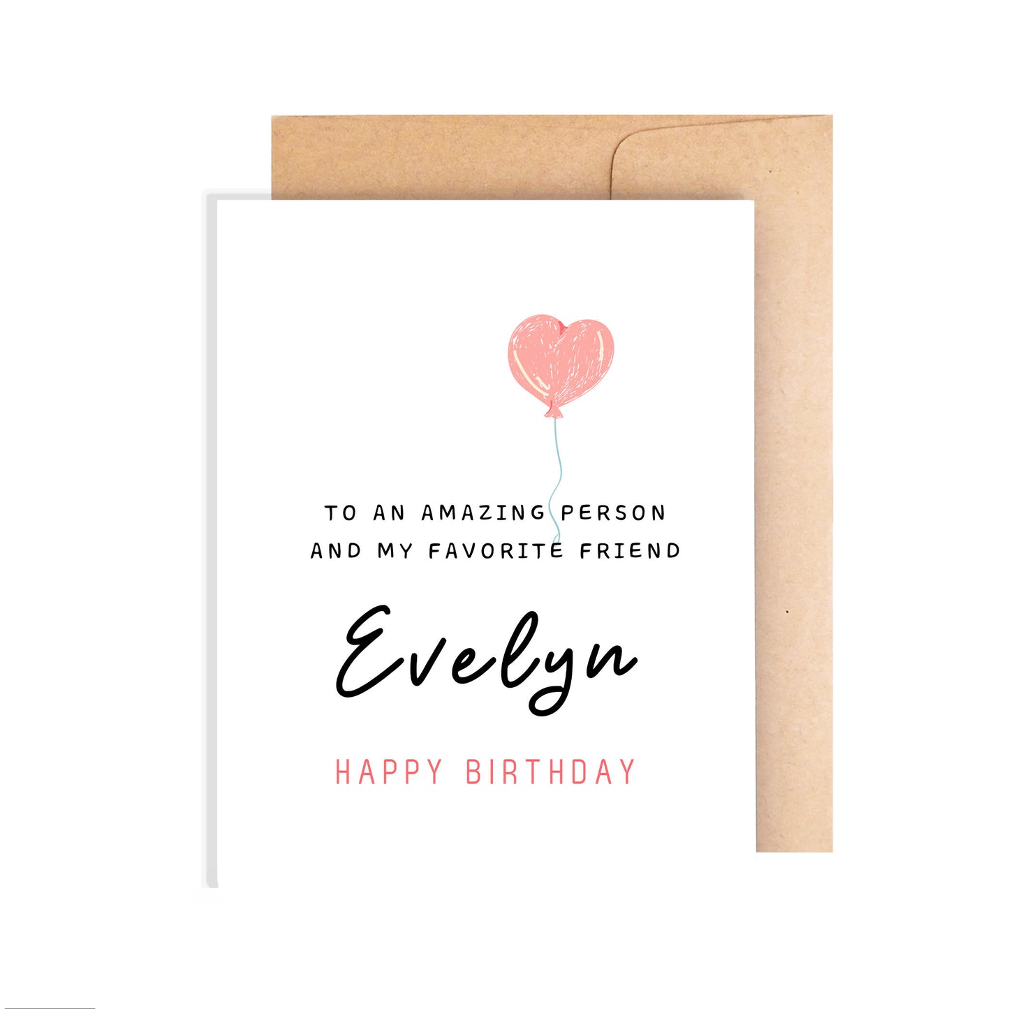 Personalized Happy Birthday Card - Amazing Person