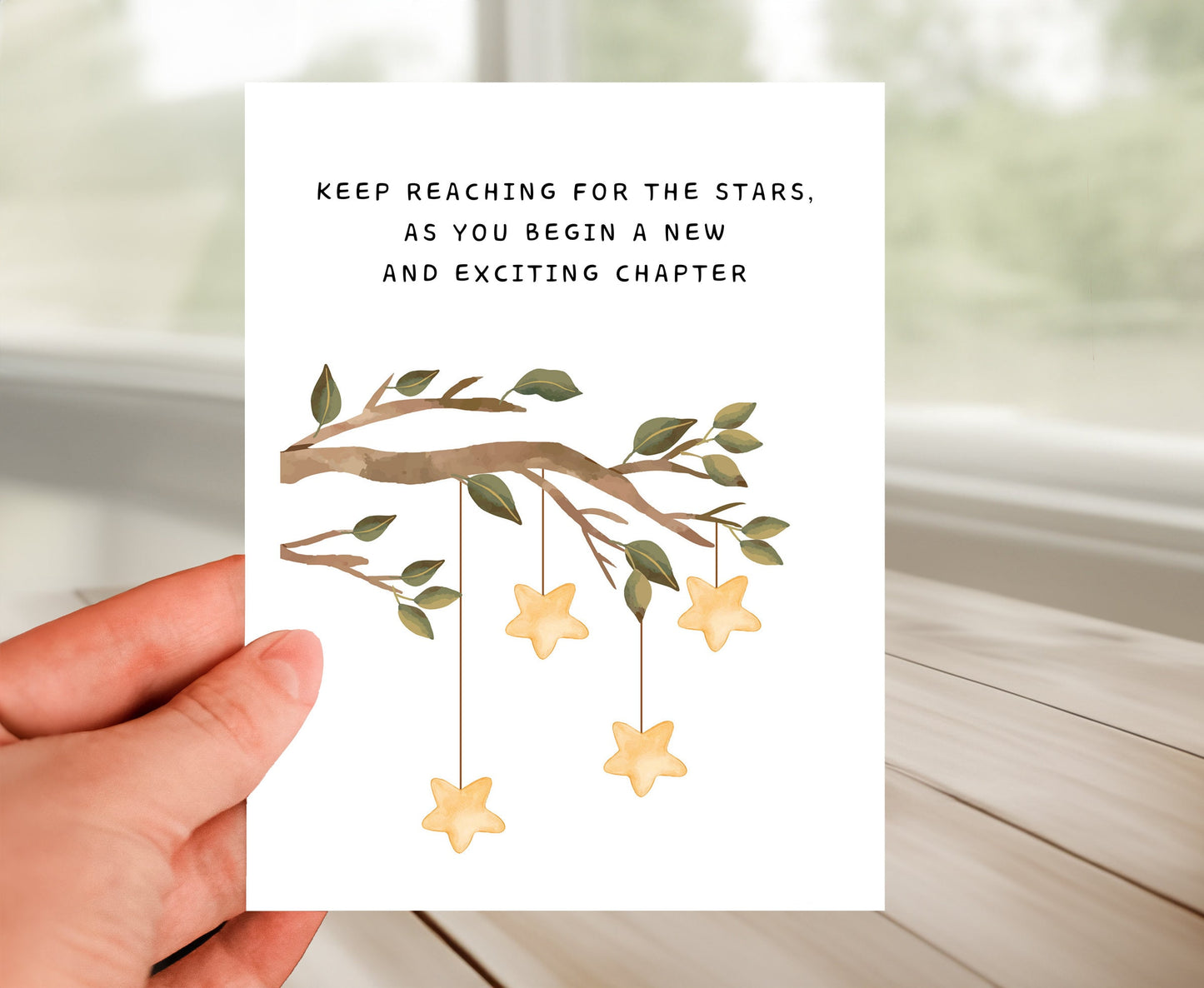 Congrats Card - Keep Reaching For The Star