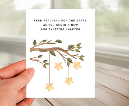 Congrats Card - Keep Reaching For The Star