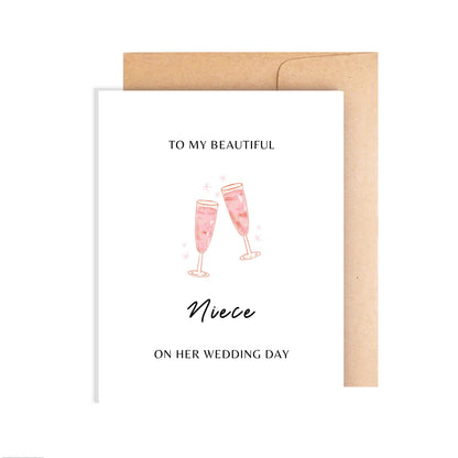 Niece Wedding Card, To My Beautiful Niece