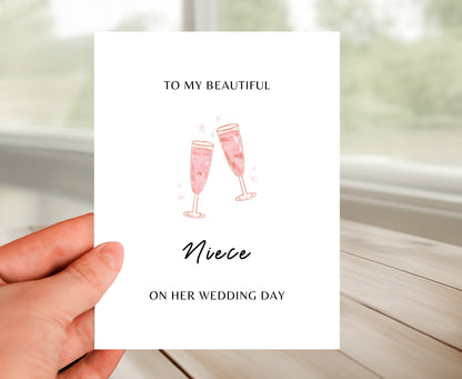 Niece Wedding Card, To My Beautiful Niece
