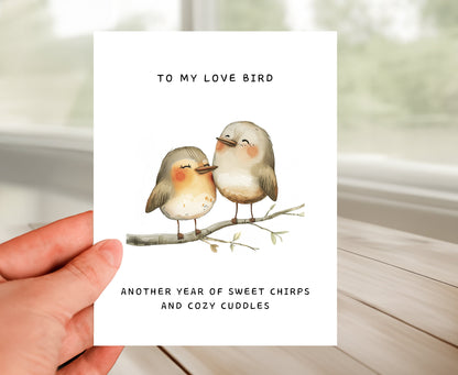 Relationship Card - Cozy Love Birds