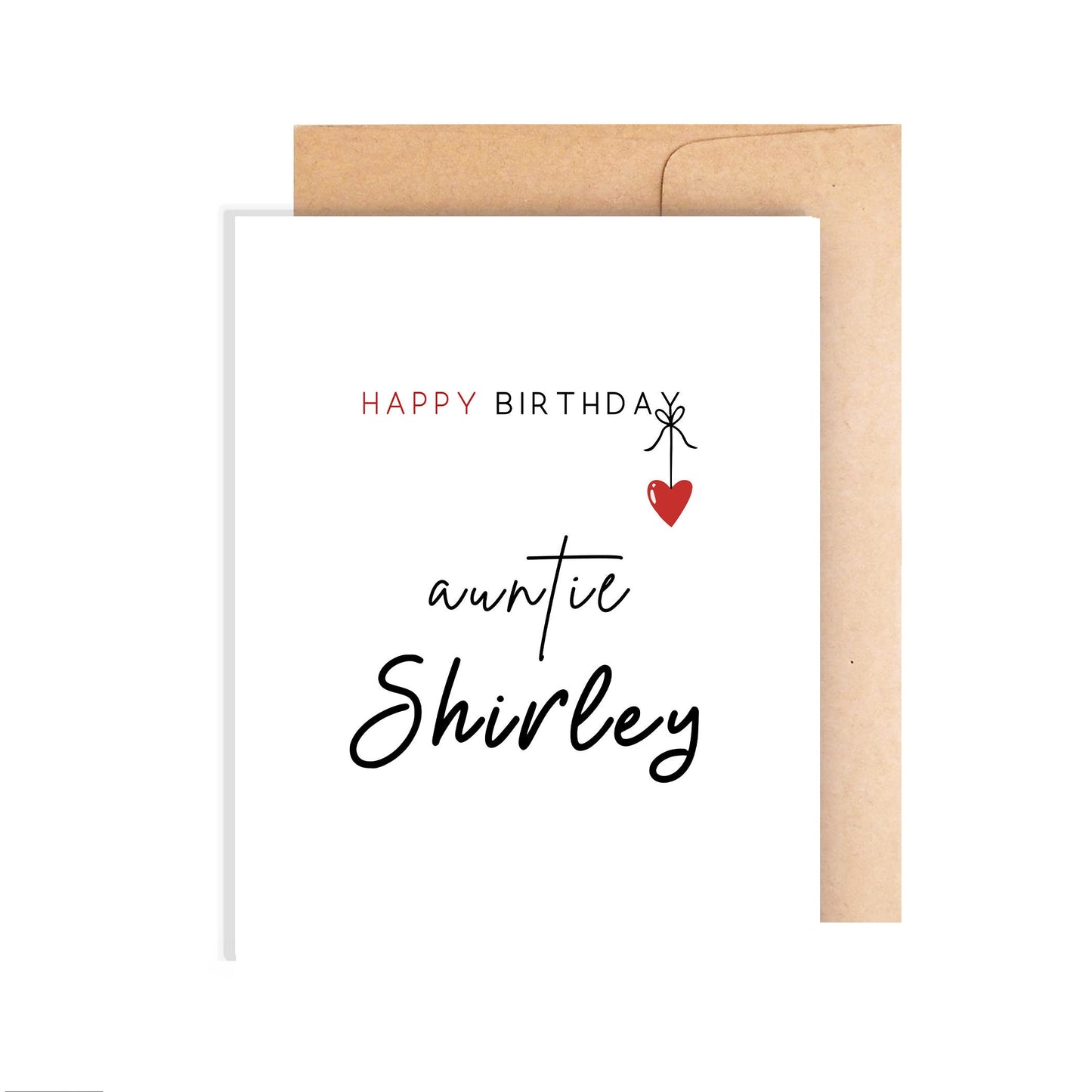 Personalized Birthday Card for Auntie