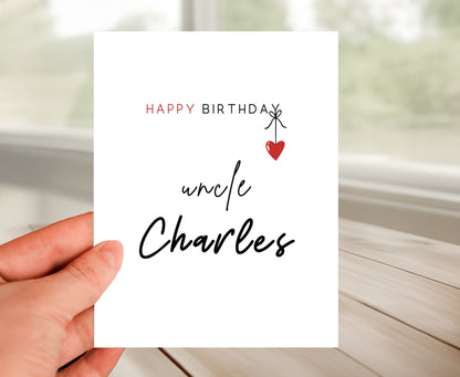 Personalized Birthday Card for Uncle