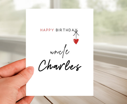 Personalized Birthday Card for Uncle