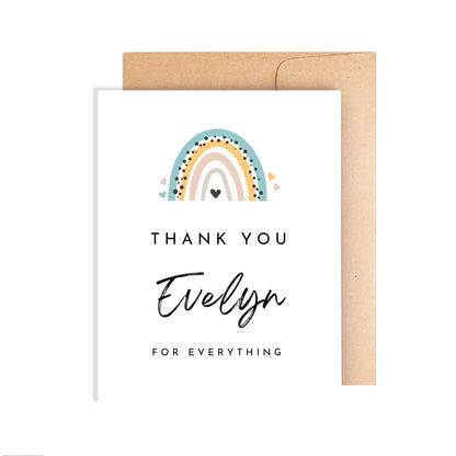 Personalized Thank You Card