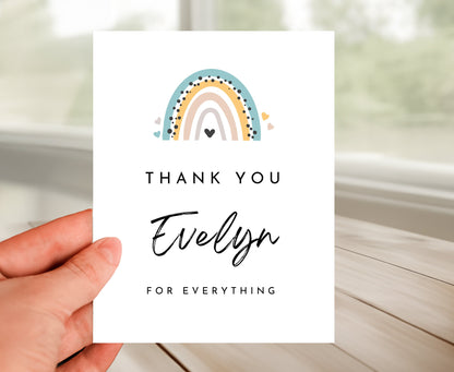 Personalized Thank You Card