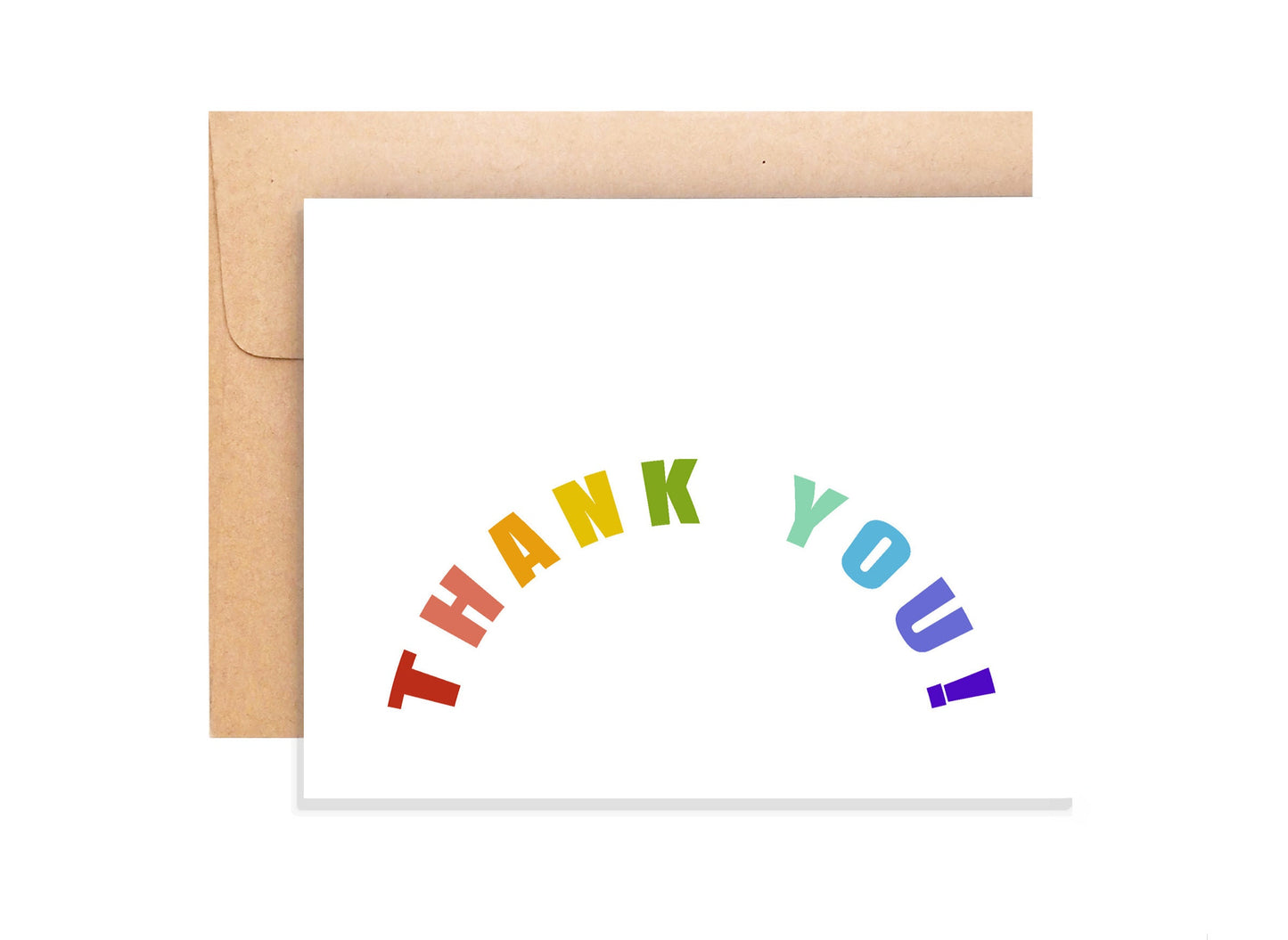 Thank You Card - Rainbow