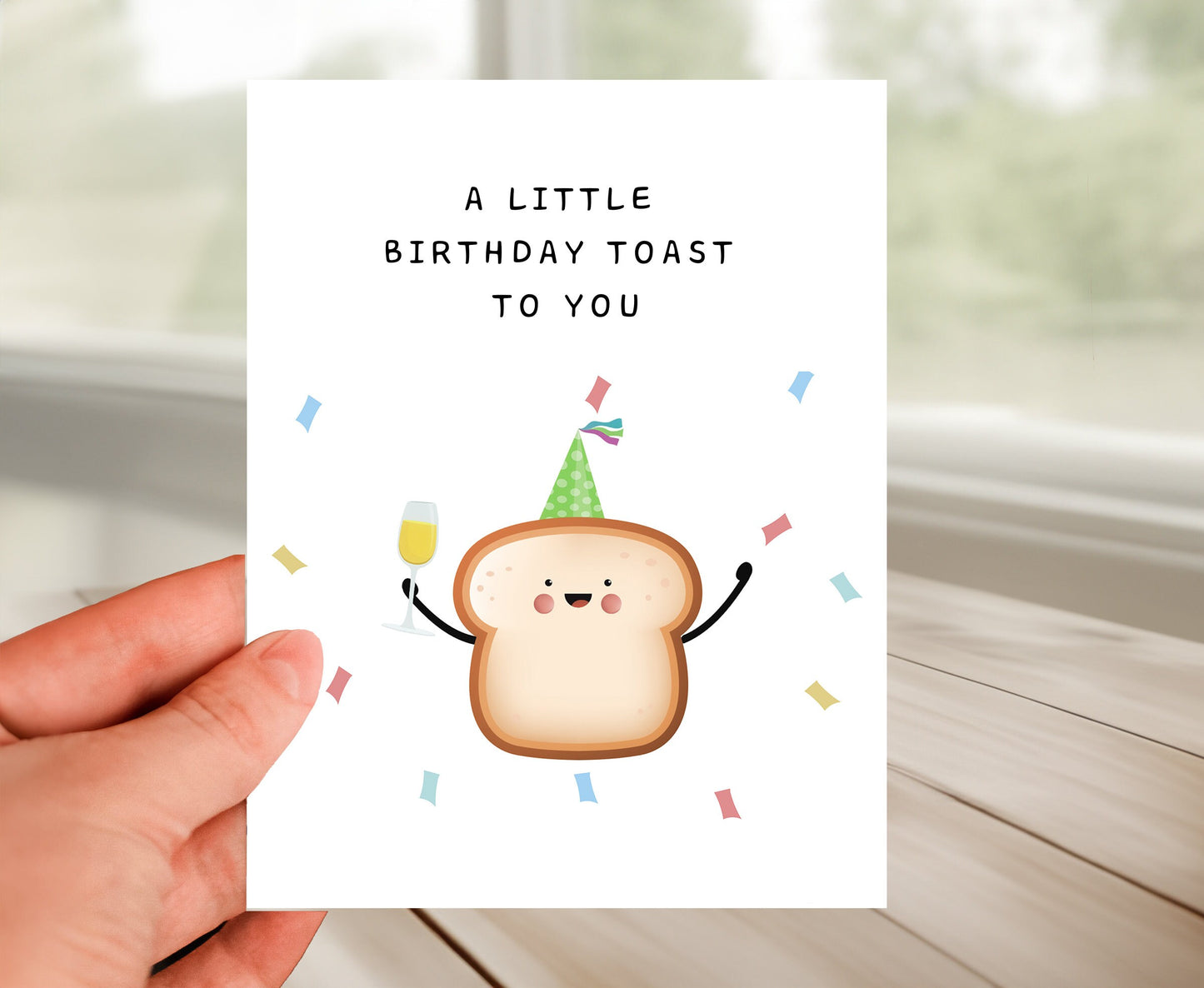 Happy Birthday Card - A Toast To You