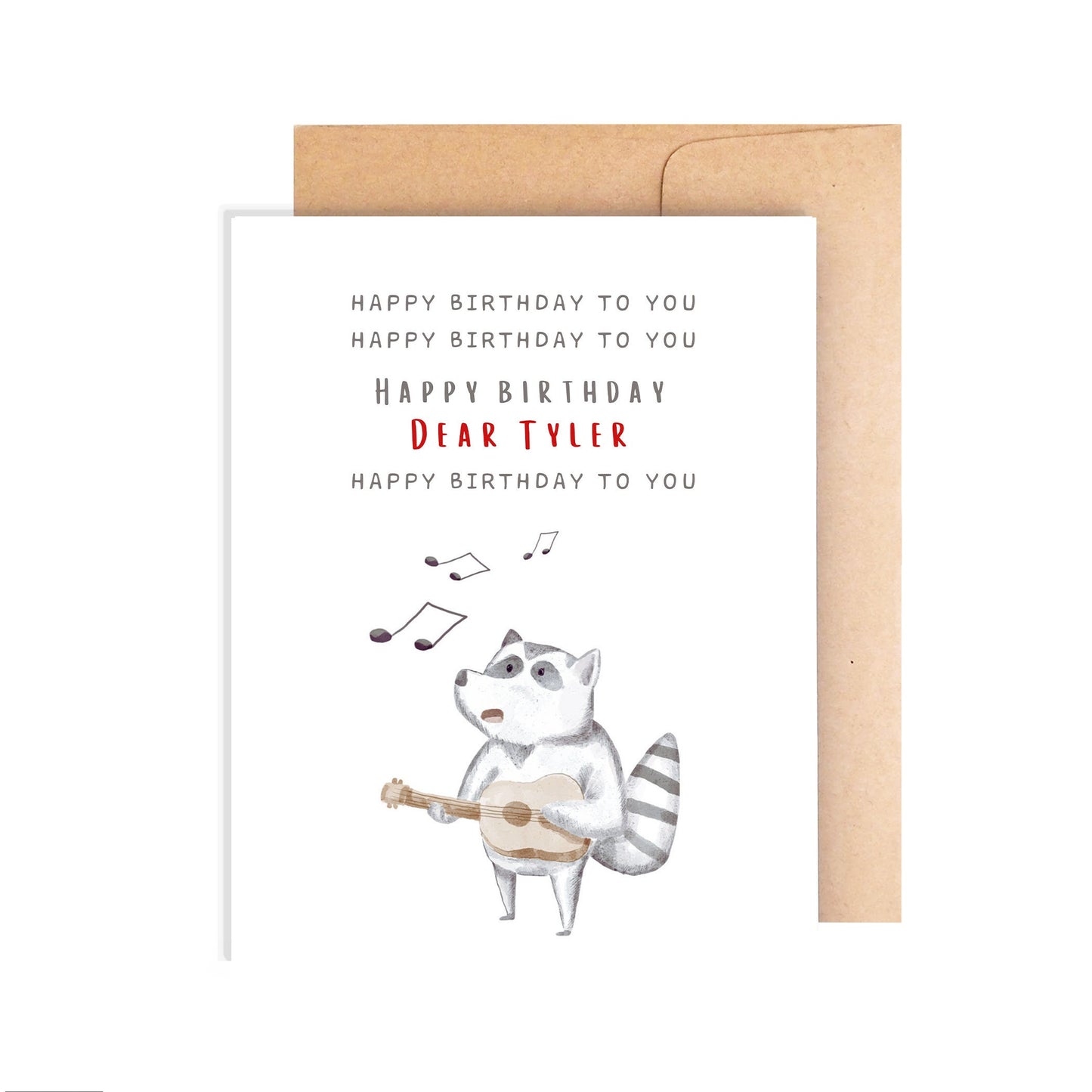 Personalized Happy Birthday Song Card