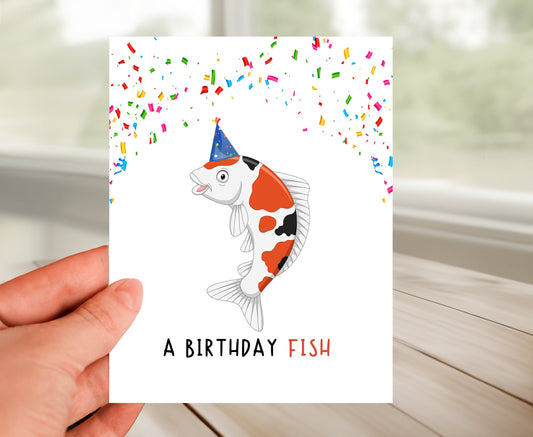 Happy Birthday Card - Birthday Fish