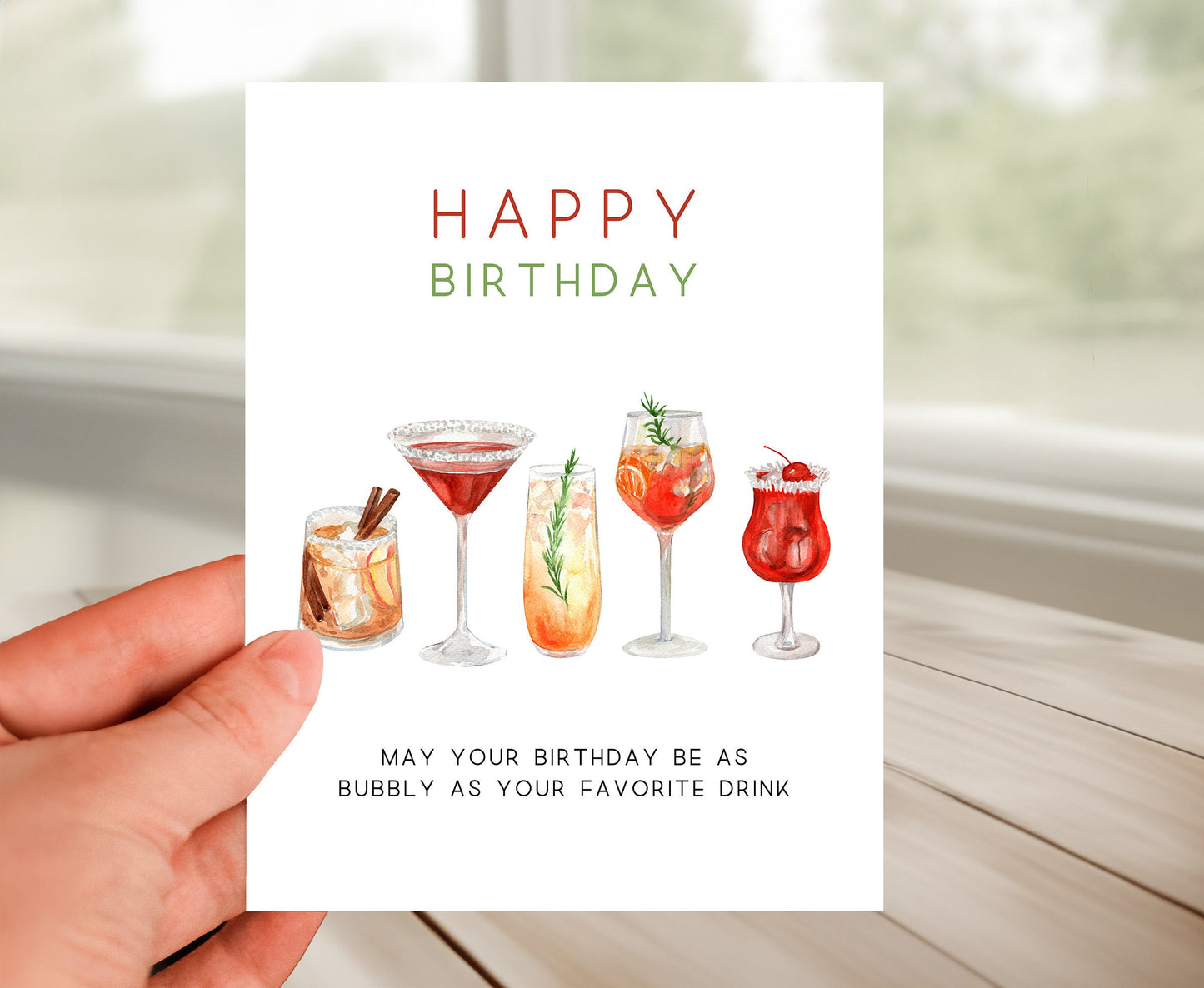 Happy Birthday Card - Happy Hour