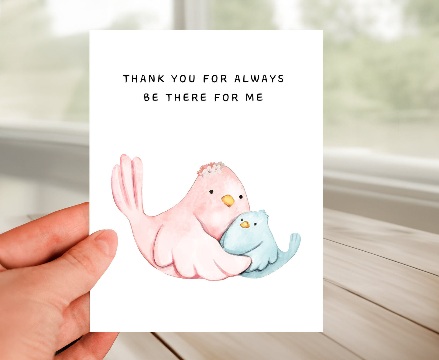 Thank You Mom Card - Always Being There for Me