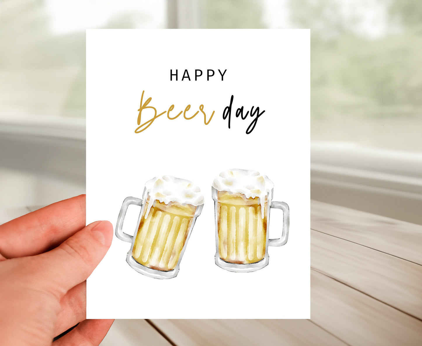 Happy Birthday Card - Beer-Day