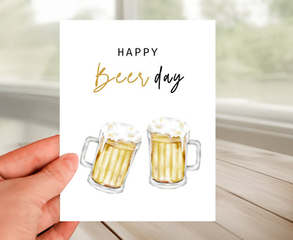 Happy Birthday Card - Beer-Day