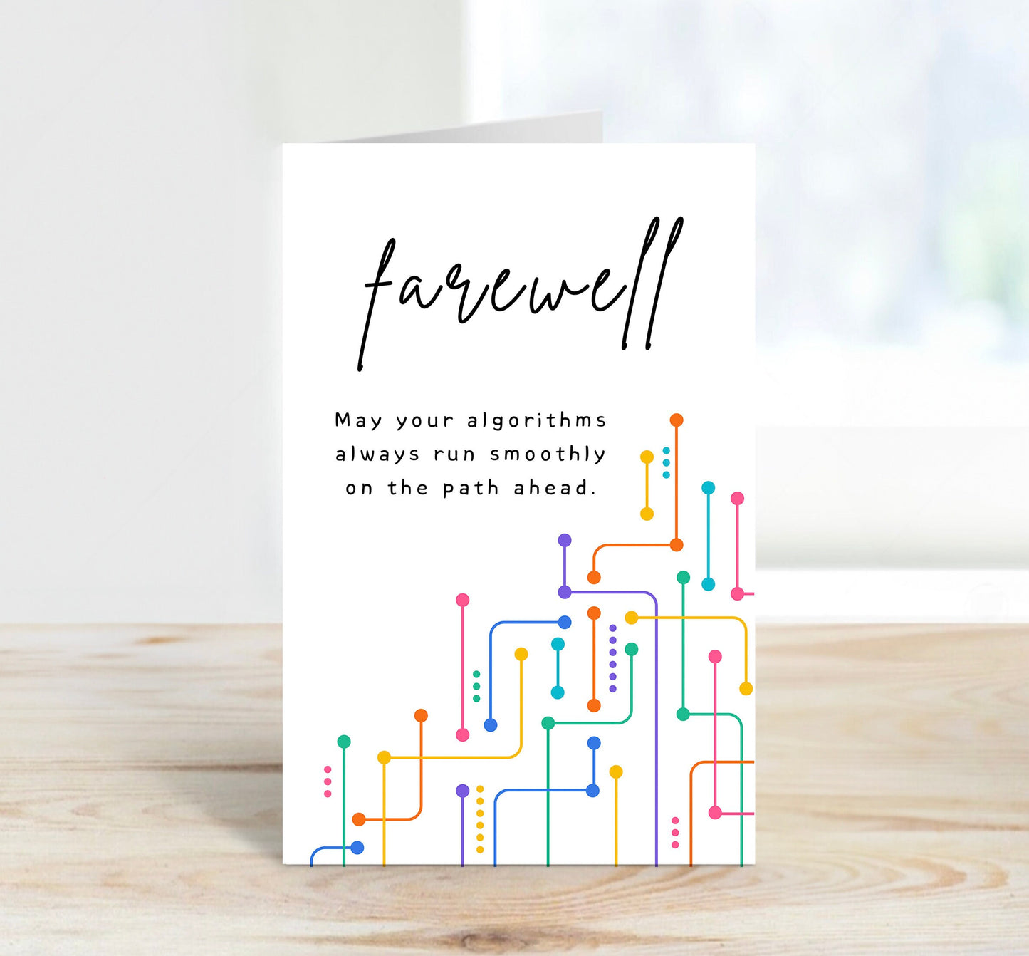 Fun Farewell Card - High Tech Humor