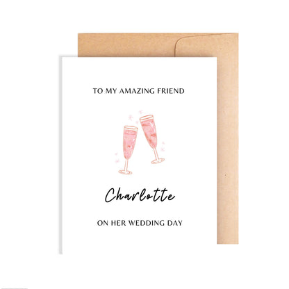 Personalized Wedding Card - To My Amazing Friend