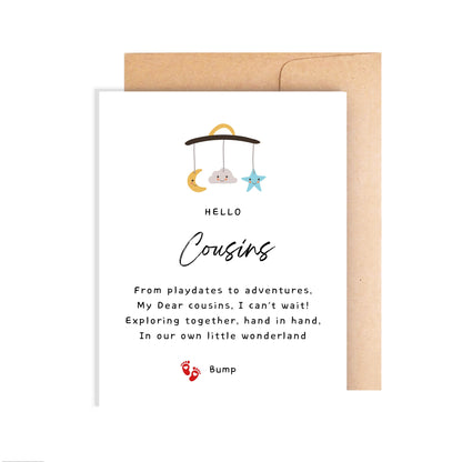 Pregnancy Announcement Card for Cousin