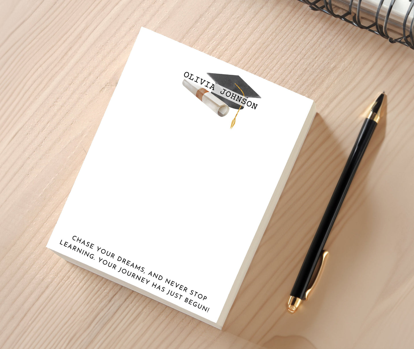 Personalized Graduation Notepad