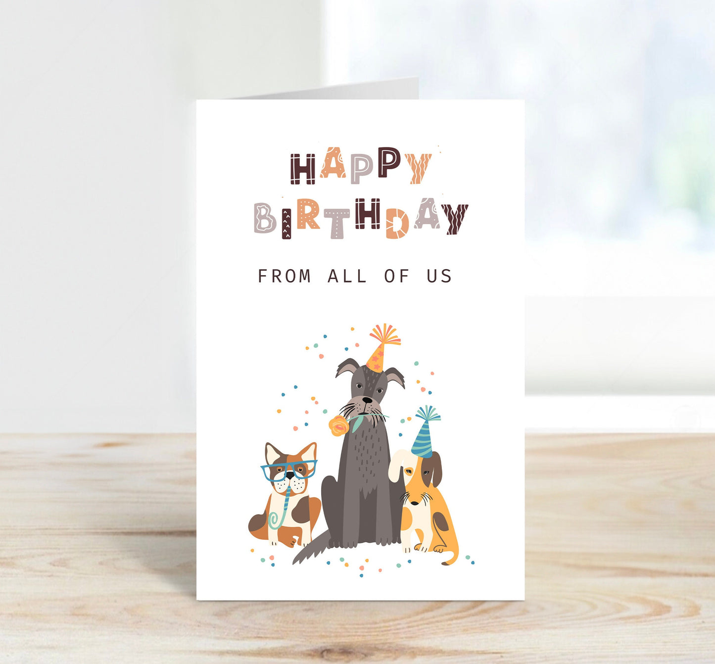Happy Birthday Card - From All Of Us