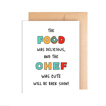 Thank You Chef Card