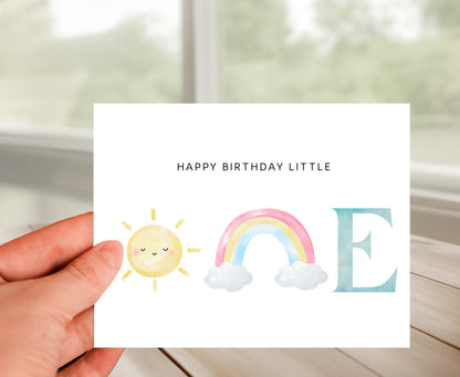 Baby 1st Year Birthday Card