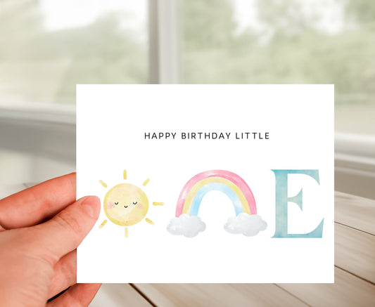 Baby 1st Year Birthday Card