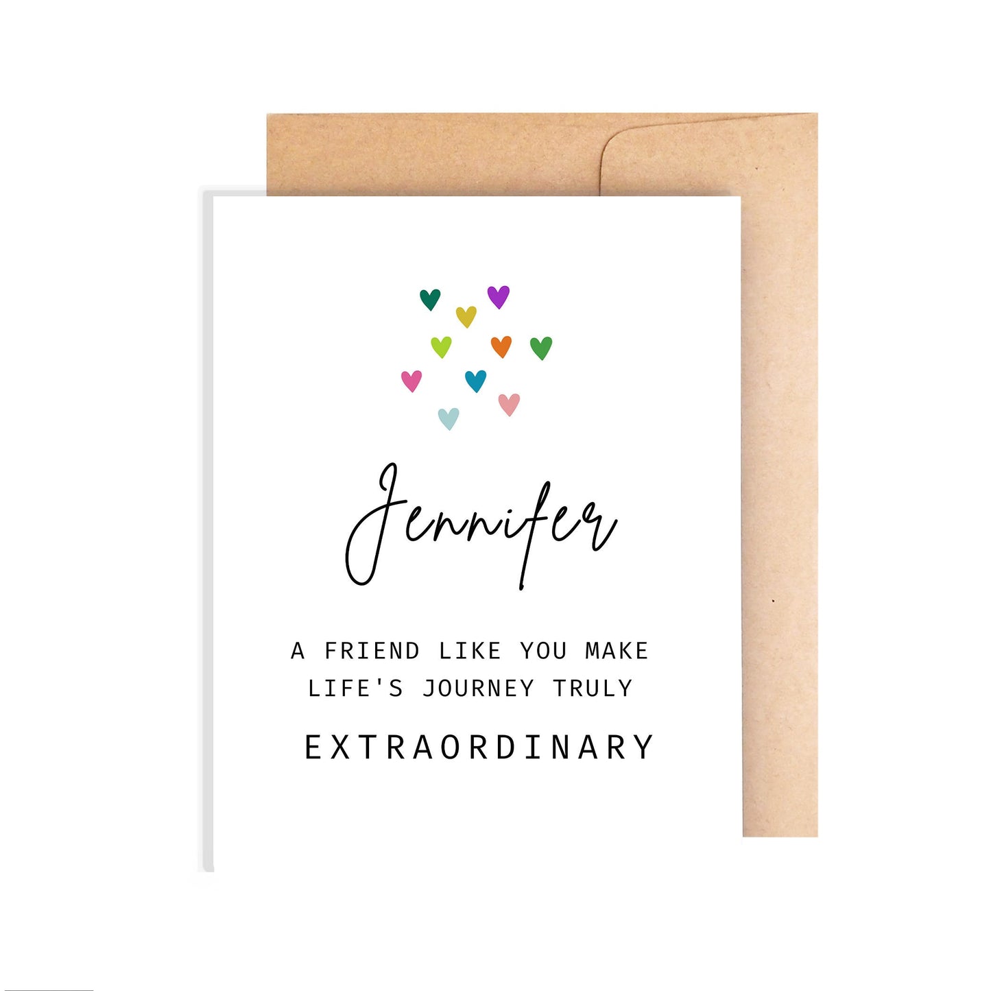 Personalized Friendship Card - Extraordinary