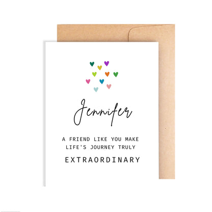 Personalized Friendship Card - Extraordinary