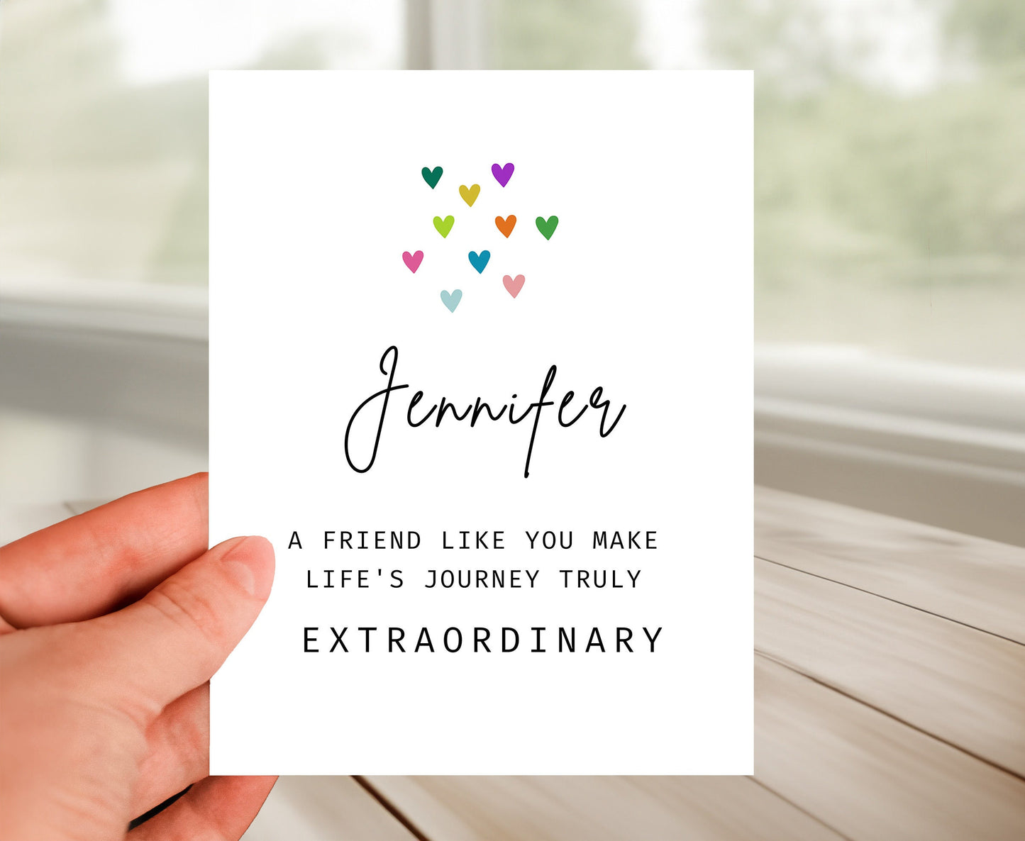 Personalized Friendship Card - Extraordinary