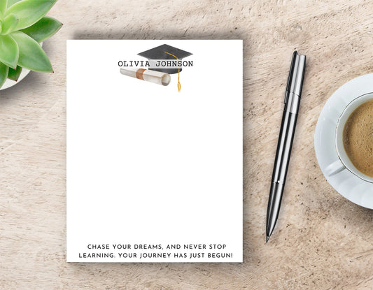 Personalized Graduation Notepad