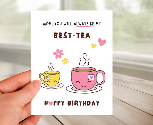 Best Tea Birthday Card for Mom