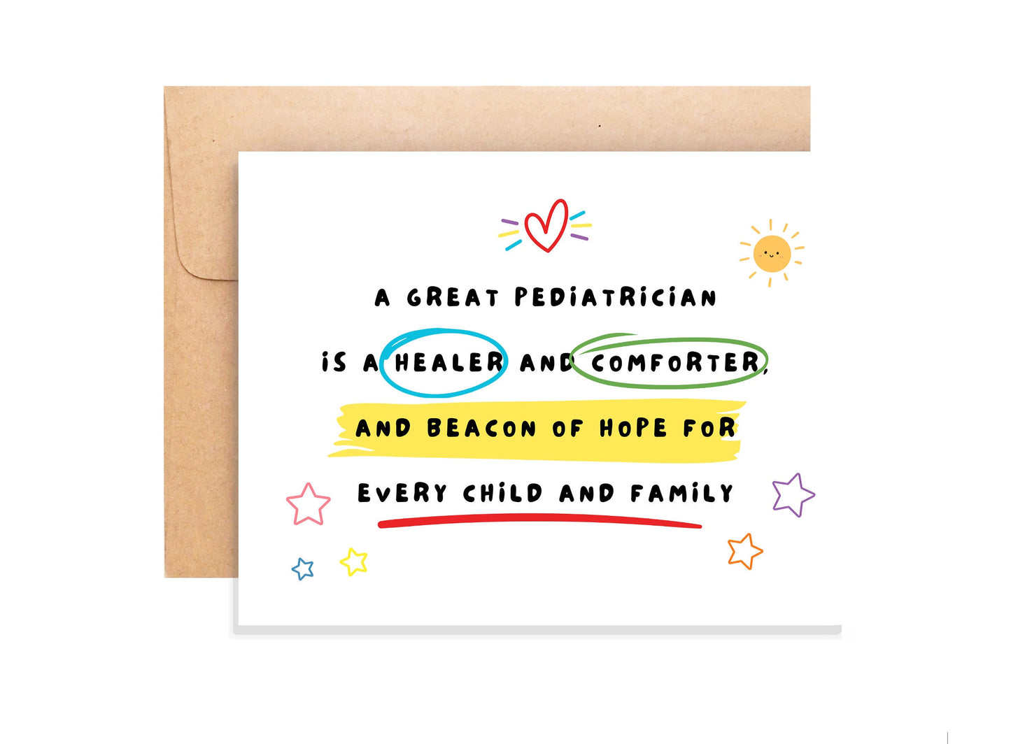 Pediatrician Appreciation Card